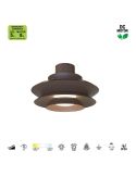 Ventilador tipo plafón moderno con aspas retráctiles LED ACONCAGUA café Ø1060mm 20W 2520lm CCT 3000-5000K DC