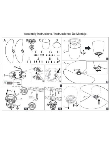 Ventilador de techo tipo plafón LED ONA blanco Ø700mm 18W 2520lm CCT 3000-5000K motor DC silencioso