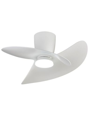 Ventilateur de plafond ONA LED, blanc, Ø700 mm, 18 W, 2520 lm, température de couleur 3000-5000 K, moteur CC silencieux