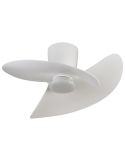 Ventilador de techo tipo plafón LED ONA blanco Ø700mm 18W 2520lm CCT 3000-5000K motor DC silencioso