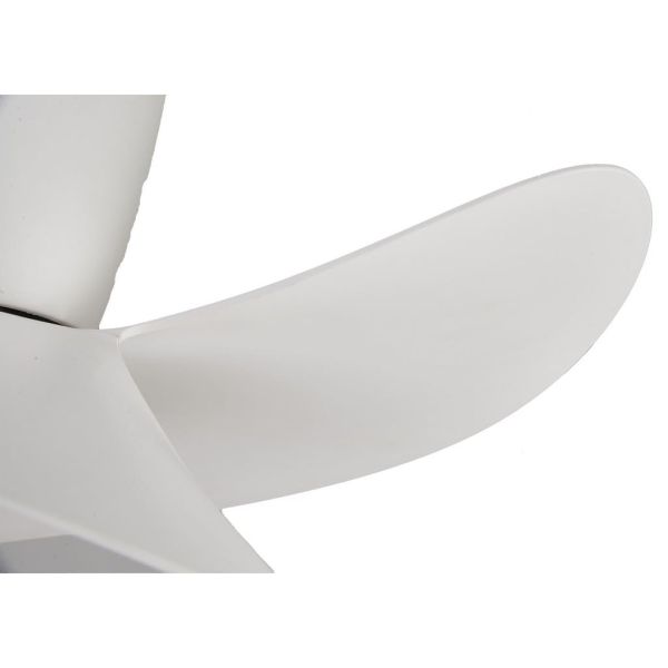 Ventilador de techo tipo plafón LED ONA blanco Ø700mm 18W 2520lm CCT 3000-5000K motor DC silencioso