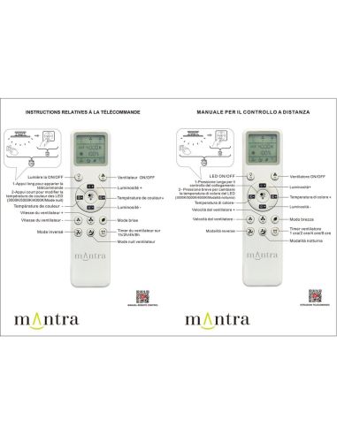Ventoinha de teto ONA LED, acabamento em madeira preta, Ø700mm, 18W, 2520lm, temperatura de cor 3000-5000K, motor DC silencioso