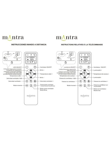 Ventoinha teto LED moderno PATAGONIA 2D em cobre escovado, cor café, Ø500mm, 33W, 3000lm, CCT, dimerizável, DC