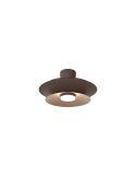 Ventilador plafón moderno LED PATAGONIA 2D café cobre cepillado Ø500mm 33W 3000lm CCT regulable DC