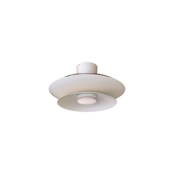 Ventilador tipo plafón moderno LED PATAGONIA 2D blanco Ø500mm 33W 3000lm CCT regulable motor DC silencioso