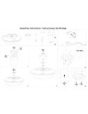 Ventilador tipo plafón moderno LED PATAGONIA 2D blanco Ø500mm 33W 3000lm CCT regulable motor DC silencioso