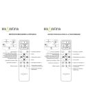 Ventilador tipo plafón moderno LED PATAGONIA 2D blanco Ø500mm 33W 3000lm CCT regulable motor DC silencioso