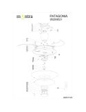 Ventilador tipo plafón moderno LED PATAGONIA 2D blanco Ø500mm 33W 3000lm CCT regulable motor DC silencioso