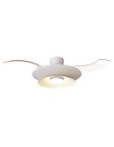 Ventilateur de plafond moderne à LED PATAGONIA 2D blanc Ø500 mm 33 W 3000 lm, température de couleur variable, moteur CC silenci