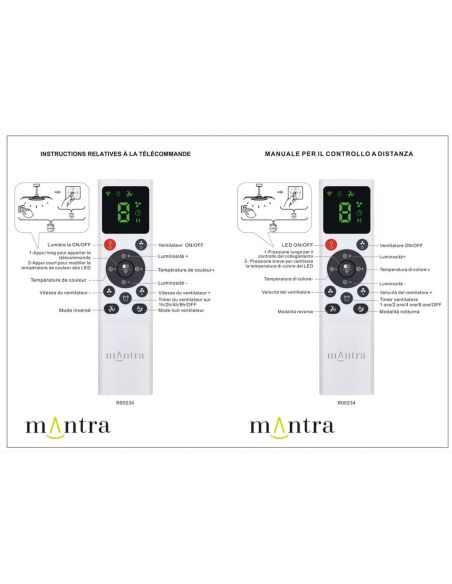 Ventoinha de teto LED, modelo GLASS FAN M, branco transparente, Ø1320mm, 35W, 3000lm, CCT, dimerizável, DC, silencioso