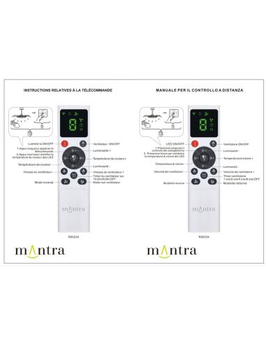 Ventilador de techo tipo plafón LED GLASS FAN S blanco transparente Ø1060mm 35W 3000lm CCT regulable DC silencioso