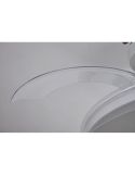 Ventilador de techo tipo plafón LED GLASS FAN S blanco transparente Ø1060mm 35W 3000lm CCT regulable DC silencioso