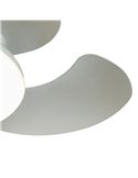 Plafón Ventilador LED ALOHA II blanco Ø830mm 40W 4200lm CCT 3000-5000K motor 25W DC silencioso