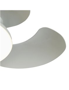 Plafonnier ventilateur LED ALOHA II blanc Ø830 mm, 40 W, 4200 lm, CCT 3000-5000 K, moteur silencieux 25 W CC