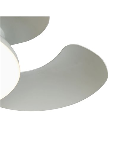 Ventoinha de teto com LED ALOHA II branca Ø830 mm, 40 W, 4200 lm, CCT 3000-5000 K, motor silencioso de 25 W CC