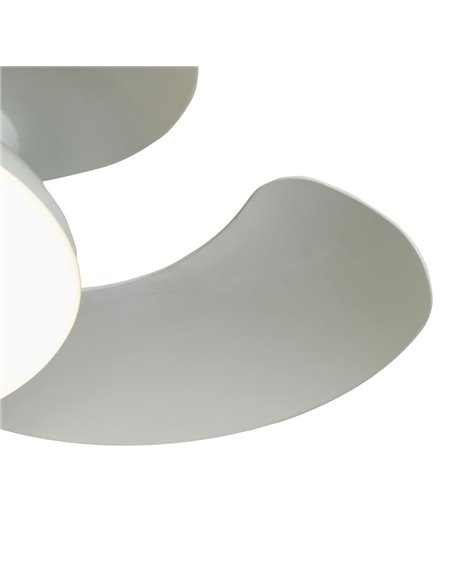 Ventoinha de teto com LED ALOHA II branca Ø830 mm, 40 W, 4200 lm, CCT 3000-5000 K, motor silencioso de 25 W CC
