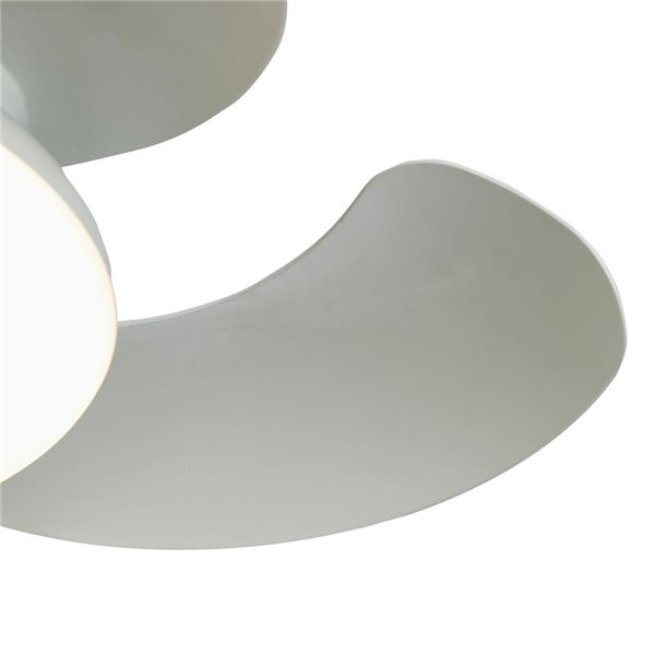 Plafonnier ventilateur LED ALOHA II blanc Ø830 mm, 40 W, 4200 lm, CCT 3000-5000 K, moteur silencieux 25 W CC