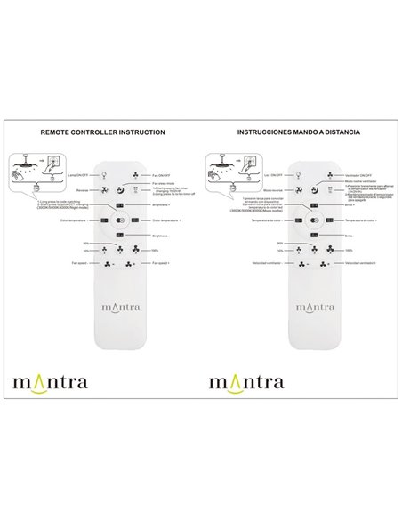Plafón Ventilador LED ALOHA II blanco Ø830mm 40W 4200lm CCT 3000-5000K motor 25W DC silencioso