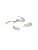 Ventoinha de teto com LED ALOHA II branca Ø830 mm, 40 W, 4200 lm, CCT 3000-5000 K, motor silencioso de 25 W CC