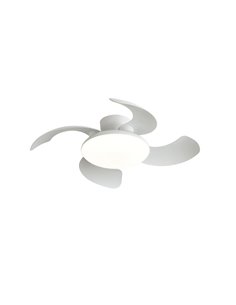 Ventoinha de teto com LED ALOHA II branca Ø830 mm, 40 W, 4200 lm, CCT 3000-5000 K, motor silencioso de 25 W CC