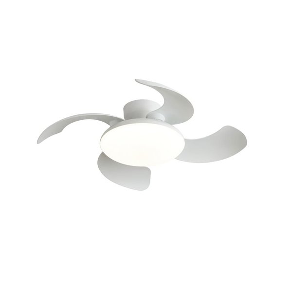 Plafón Ventilador LED ALOHA II blanco Ø830mm 40W 4200lm CCT 3000-5000K motor 25W DC silencioso