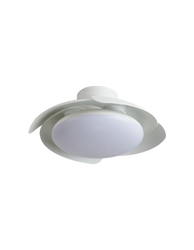 Plafonnier ventilateur LED ALOHA II blanc Ø830 mm, 40 W, 4200 lm, CCT 3000-5000 K, moteur silencieux 25 W CC