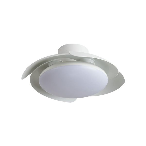 Plafón Ventilador LED ALOHA II blanco Ø830mm 40W 4200lm CCT 3000-5000K motor 25W DC silencioso