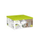 Ventoinha de teto com LED ALOHA II branca Ø830 mm, 40 W, 4200 lm, CCT 3000-5000 K, motor silencioso de 25 W CC