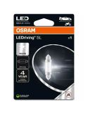 Lâmpada LED Festoon Bombilla C5W 41mm Osram 6000K 12V LEDriving SV8.5-8 6413DWP-1BL