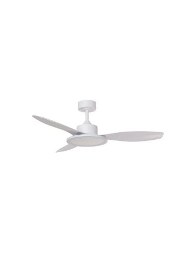 Ventoinha de teto LED RIGA II 36W, branco, Ø120cm, DC 32W CCT, dimerizável, 3600lm com controle remoto.