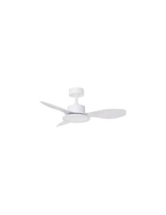 Ventilador de techo LED 30W RIGA II XS blanco Ø97cm DC 32W CCT regulable, 3 aspas IP20