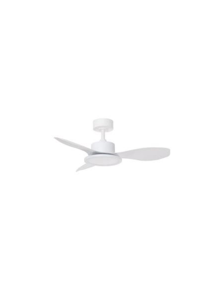 Ventilador de techo LED 30W RIGA II XS blanco Ø97cm DC 32W CCT regulable, 3 aspas IP20