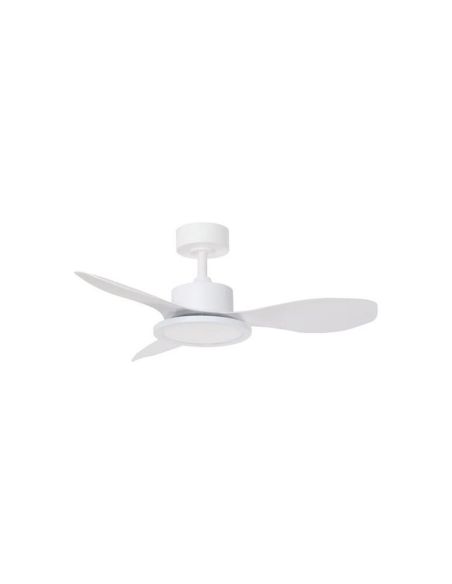 Ventilador de techo LED 30W RIGA II XS blanco Ø97cm DC 32W CCT regulable, 3 aspas IP20