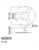 Ventilador de techo LED 36W RIGA II WOOD madera blanco natural Ø120cm DC 32W 3 aspas CCT regulable IP20