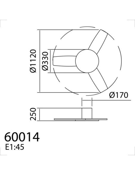 Ventilador de techo LED 36W RIGA II PL WOOD blanco + madera natural Ø120cm DC 32W CCT 3800lm regulable