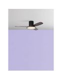 Ventilador de techo LED 36W RIGA II PL WOOD blanco + madera natural Ø120cm DC 32W CCT 3800lm regulable