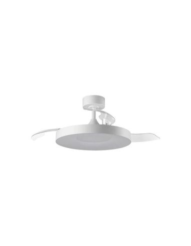 Ventilador de techo LED con aspas retráctiles blanco LISBOA II Ø107cmDC 35W LED 36W CCT 3600lm mando