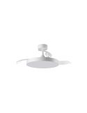 Plafón ventilador LED 36W aspas abatibles blanco BETA Ø107cm DC 35W CCT con mando