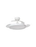 Ventilador de techo LED 32W con aspas retráctiles SITGES blanco Ø107cm DC 35W CCT con mando