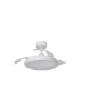 Plafón/Ventilador de techo LED SITGES XS blanco Ø91cm DC 35W LED 30W CCT con mando
