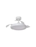 Ventoinha de teto/luminária LED branca SITGES XS Ø91cm DC 35W LED 30W CCT com controle remoto