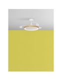 Ventilador de techo LED 32+8W CCT 3200lm CAPRI blanco Ø107cm DC 35W con mando