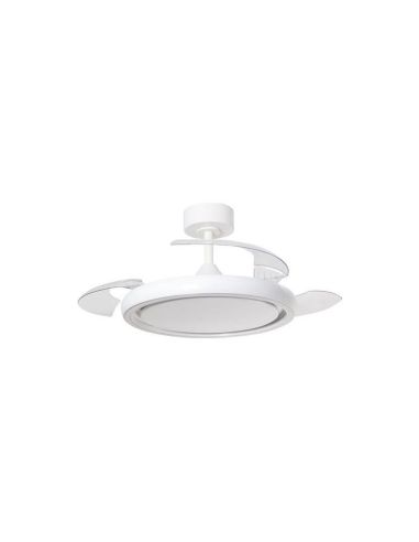Ventilador de techo LED 32+8W CCT 3200lm CAPRI blanco Ø107cm DC 35W con mando