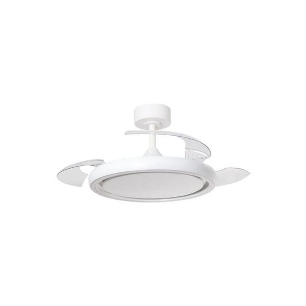Ventilateur de plafond CAPRI LED 32+8W CCT 3200lm Blanc Ø107cm DC 35W avec télécommande
