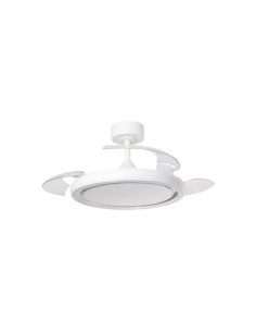 Ventilador de techo LED 32+8W CCT 3200lm CAPRI blanco Ø107cm DC 35W con mando