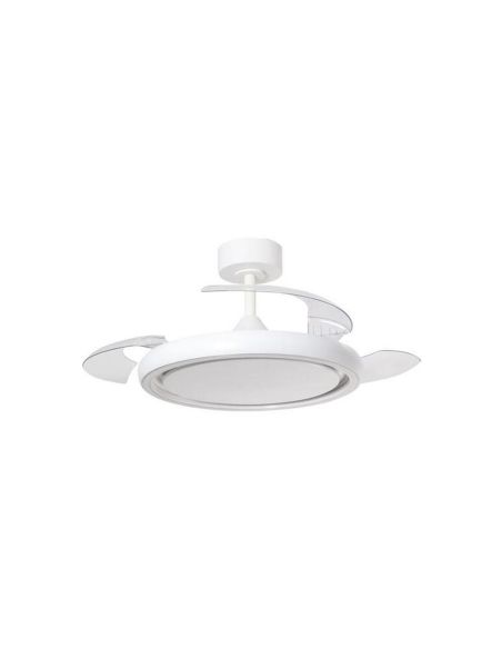 Ventilador de techo LED 32+8W CCT 3200lm CAPRI blanco Ø107cm DC 35W con mando