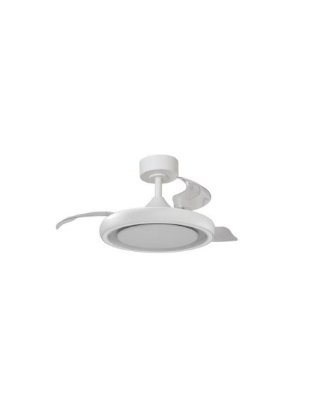 Ventoinha de teto LED CAPRI XS 30+6W 3000lm Branco Ø91cm DC 35W CCT com controle remoto