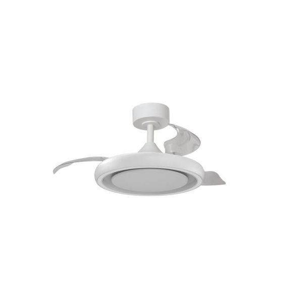 Ventoinha de teto LED CAPRI XS 30+6W 3000lm Branco Ø91cm DC 35W CCT com controle remoto