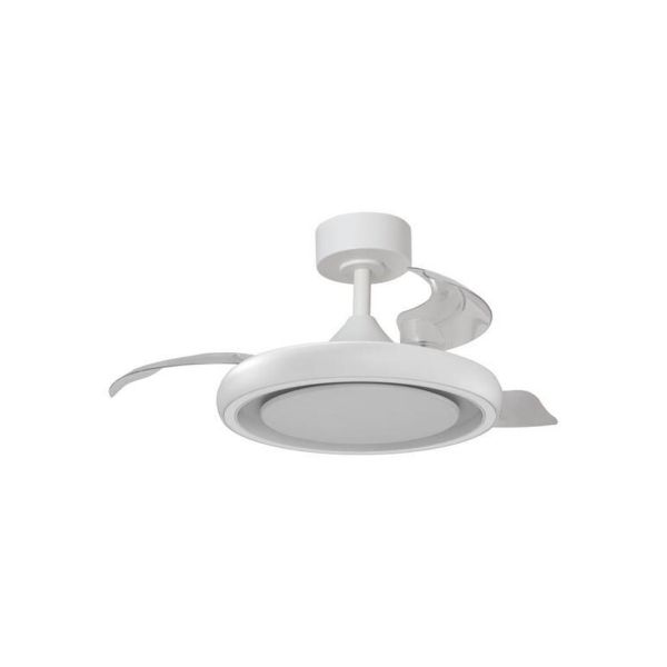 Ventilador de techo LED 30+6W 3000lm CAPRI XS blanco Ø91cm DC 35W CCT con mando