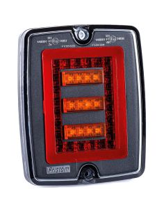 Lanterna traseira de LED embutida FT-323 12V-30V 3 funções com indicador de direção dinâmico E9 R1 S1 2a